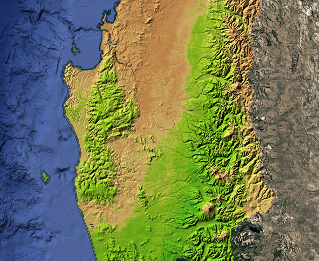 3D visualization of the spatial prediction of soil organic carbon