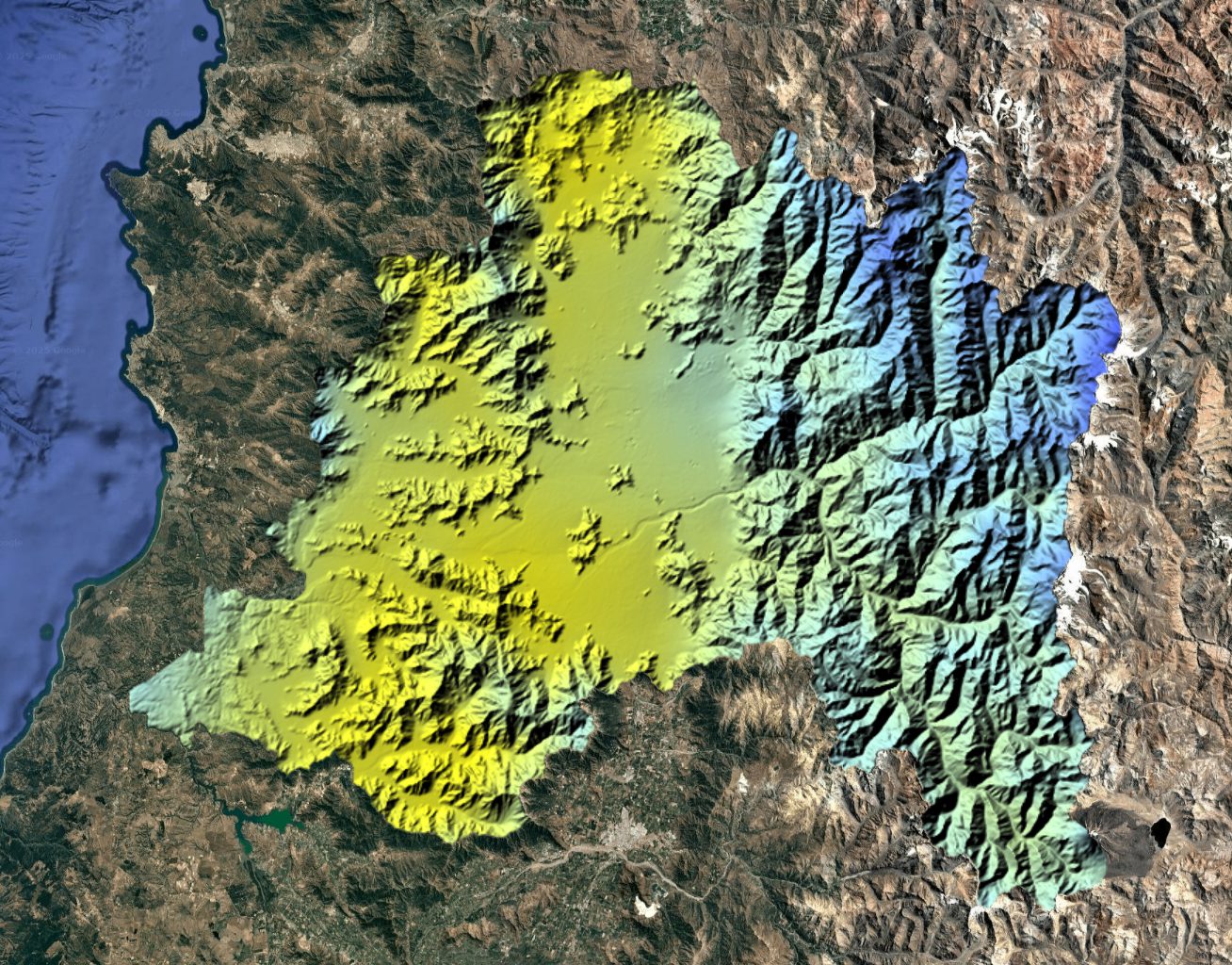 3D visualization of the SPEI drought index in the Santiago Metropolitan Region