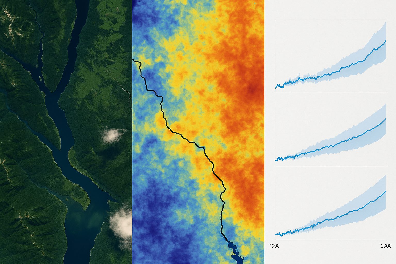 Hydrological analysis of a watershed and its drainage network